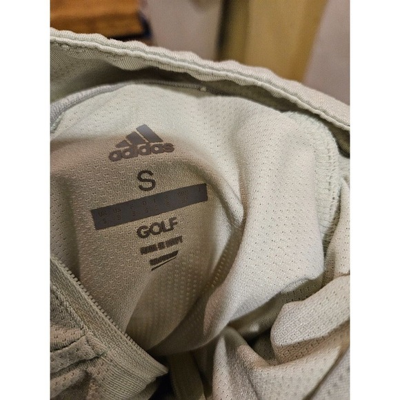 ADIDAS Golf Zip Neck UPF 50 Mesh Long Sleeve GOLF SHIRT Women's Small Green - Picture 7 of 8